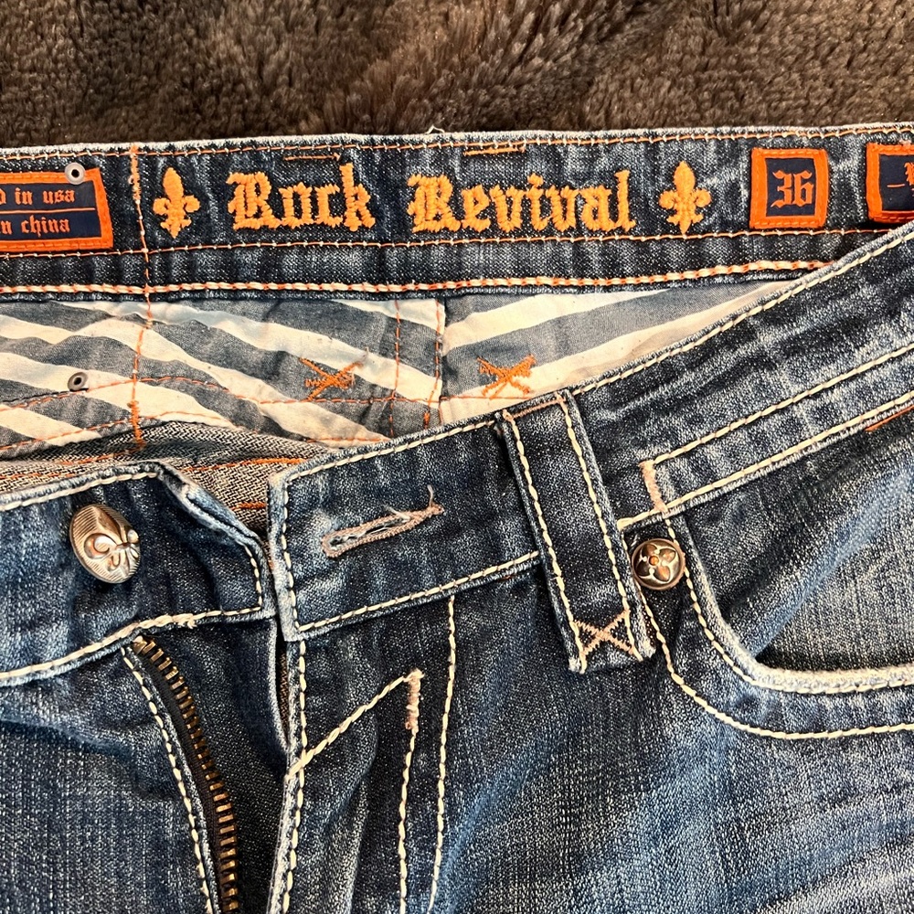 Rock Revival Men's Blue Jeans